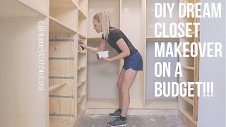 DIY Dream Closet Makeover on a Budget Part 1  Home With Stefani [upl. by Donna368]