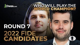 2022 FIDE Candidates  Can The Last World Champion Challenger HOLD ON With The Black Pieces  R7 [upl. by Ynez]