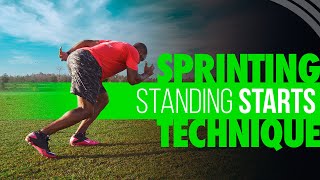 Sprinting Technique  How to Perform Standing Starts aka 2 Point Starts [upl. by Akerboom213]