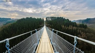 Geierlay  Hängeseilbrücke  Germany [upl. by Gollin]