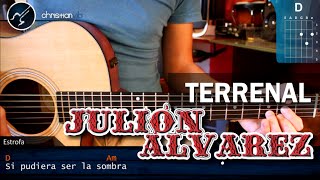 Cómo tocar quotTerrenalquot de Julión Álvarez en Guitarra HD Tutorial COMPLETO  Christianvib [upl. by Lexa361]