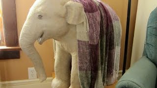 Paper Mache Baby Elephant Sculpture  How to Make It [upl. by Gretchen249]