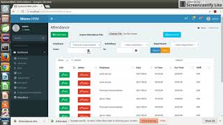 Biometric FingerPrint Device Integration With Attendance Module HRM System [upl. by Ellary543]