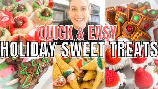 QUICK amp EASY HOLIDAY SWEET TREATS CHRISTMAS DESSERTS ON A BUDGET [upl. by Monahan222]