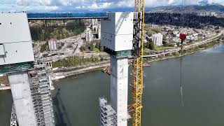 Pattullo Bridge Tower Section  April 2024 [upl. by Karina]