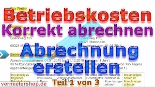 Nebenkostenabrechnung als Vermieter korrekt erstellen  Streit vermeiden  Vermietershopde [upl. by Pellet945]