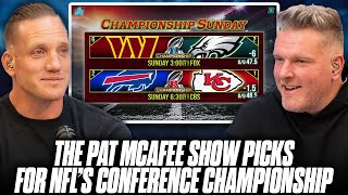 The Pat McAfee Show Picks amp Predicts NFLs Conference Championship Playoff Games [upl. by Asus553]