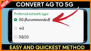 How to Convert 4G to 5G on any Network  Complete Guide to Increase Internet Speed [upl. by Hibbs153]