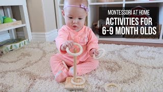 MONTESSORI AT HOME Activities for Babies 69 Months [upl. by Ennovad]