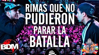 ¡RIMAS QUE NO PUDIERON PARAR LA BATALLA 🚫✋  Batallas De Gallos Rap [upl. by Elleon484]