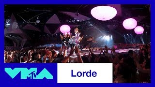 Lorde 360° Performance of Homemade Dynamite  2017 VMAs  MTV [upl. by Enilemme88]