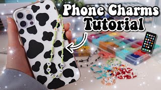 Phone CharmHandyketten TUTORIAL💗 aesthetic  kathie [upl. by Nivrehs]