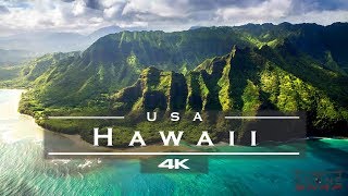 Hawaii USA 🇺🇸  by drone 4K🏄‍♂️🏝 [upl. by Amerak371]