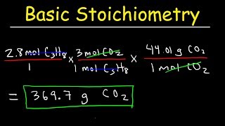 Stoichiometry Basic Introduction Mole to Mole Grams to Grams Mole Ratio Practice Problems [upl. by Kinch996]