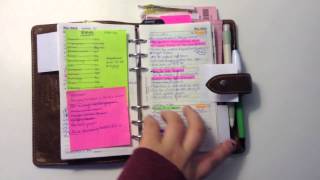 Filofax Personal Ochre Malden Review [upl. by Kcirederf]