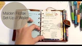 Malden Pocket Filofax Set Up wallet [upl. by Fiora]