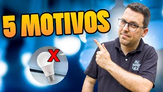 5 MOTIVOS PORQUE A LÂMPADA DE LED FICA PISCANDO [upl. by Aitahs8]