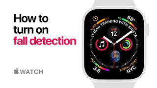 Apple Watch Series 4 — How to turn on fall detection— Apple [upl. by Chelsie]