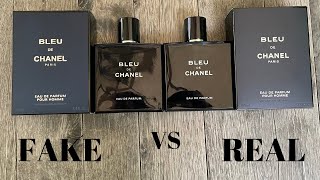 Fake vs Real Bleu De Chanel Eau De Parfum 100 ML [upl. by Neveda849]