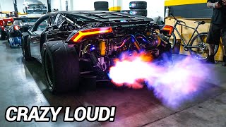 WE MADE THE LOUDEST LAMBORGHINI IN THE WORLD TWIN TURBO 1200HP [upl. by Barri646]