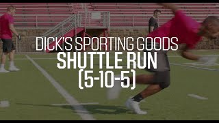 Football Drills The 5105 Shuttle Run [upl. by Yaral293]