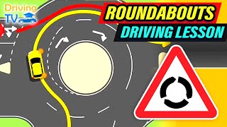 FULL DRIVING LESSON IN ROUNDABOUTS [upl. by Hyacinthe]