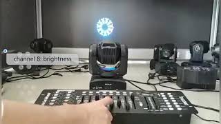 UKing moving head stage lights with led ring [upl. by Eilyab]