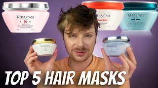 KERASTASE TOP 5 MASKS  Which Hair Mask Is The Best  Best High End Hair Mask  Hair Mask Review [upl. by Ocinemod]