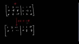 Using GaussJordan Elimination to find the Inverse of a 3 x 3 Matrix [upl. by Averi]