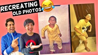 RECREATING OLD PHOTOS Challenge  Rimorav Vlogs [upl. by Groot]