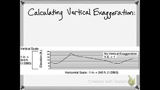 How to Calculate Vertical Exaggeration [upl. by Anaylil]