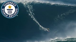 Largest wave surfed  Guinness World Records [upl. by Gloriana]