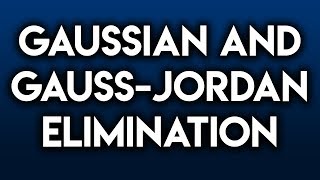 Gaussian Elimination and Gauss Jordan Elimination Gauss Elimination Method [upl. by Eletnahs]