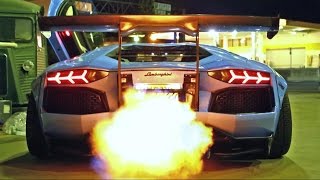 INSANE FLAMES Lamborghini Aventador LP7204 Ft Liberty WalkArmytrixAirrexForgiato [upl. by Ingunna]