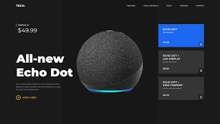 Adobe XD Product Website Design  Tutorial [upl. by Nilyaj]