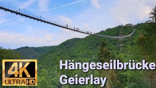 Hängeseilbrücke Geierlay Deutschland  4K UHD Video [upl. by Sul652]