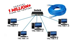 Create LAN Network Connecting Computer in Networking or share the resources [upl. by Anelliw]