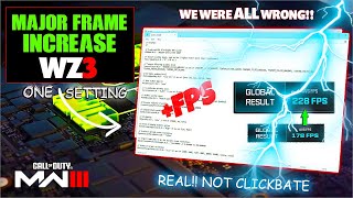 Hidden PC Setting DOUBLES Performance amp FPS Warzone 3 amp Modern Warfare 3 Advanced Settings REAL [upl. by Xuaegram]