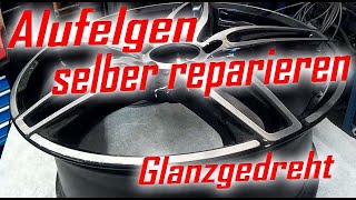 Alufelgen selber reparieren Tutorial Alloy wheel repair [upl. by Ibib]