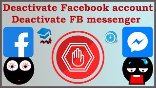 Deactivate Facebook account on PC amp deactivate FB messenger app [upl. by Gans]