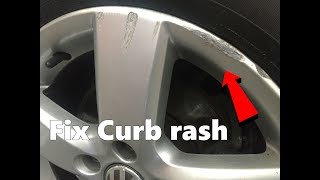 How to Repair Curb Rash on any wheel rim [upl. by Analise]