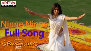 Ninne Ninne Full Song ll Sashirekha Parinayam Movie ll Tarun Genelia DSouza [upl. by Aicnetroh985]