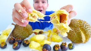 Durian amp Mangosteen • MUKBANG [upl. by Morril]