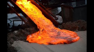 Spectacular Lava quotWaterfallquot Pours Into the Ocean  National Geographic [upl. by Oicnanev130]