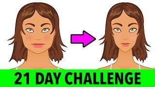 21 Day Challenge To Slim Down Your Face And Lose Chubby Cheeks [upl. by Ballou157]