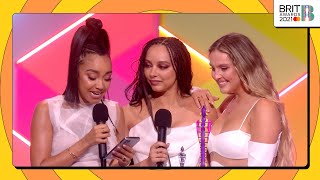 Little Mix wins British Group  The BRIT Awards 2021 [upl. by Onitsuj]