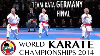 Final Female Team Kata GERMANY 2014 World Karate Championships  WORLD KARATE FEDERATION [upl. by Yendor]