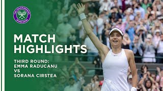 Emma Raducanu vs Sorana Cirstea  Third Round Highlights  Wimbledon 2021 [upl. by Nitsyrk610]