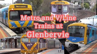 Metro and VLine Trains at Glenbervie [upl. by Yslehc476]