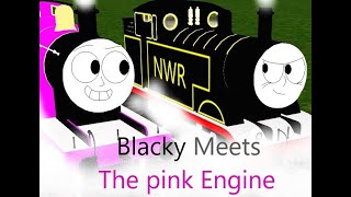 blacky meets the pink engine [upl. by Akinal]